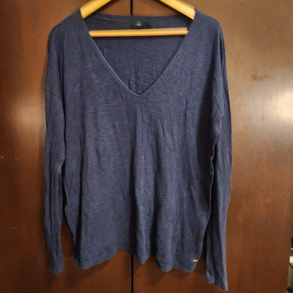 Tommy Hilfiger Navy Blue Knit Sweater